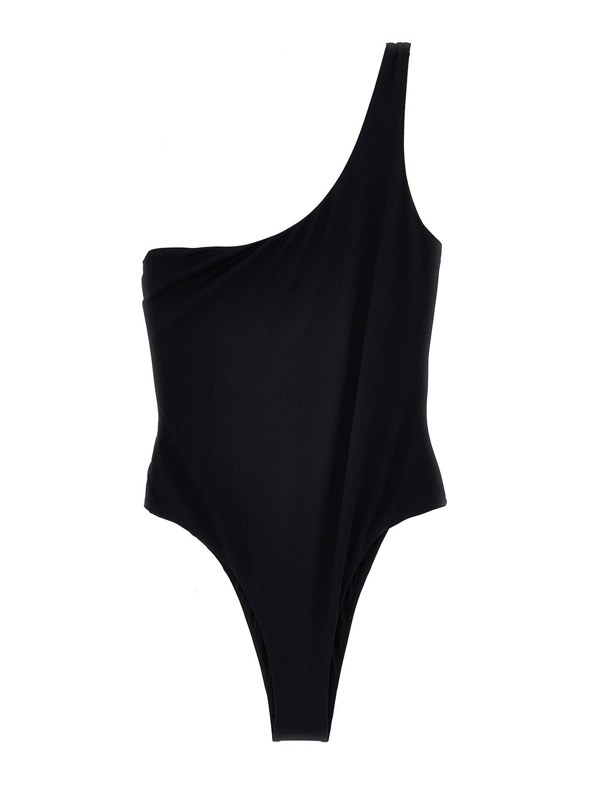 Emilio Pucci One-shoulder Swimsuit In Black