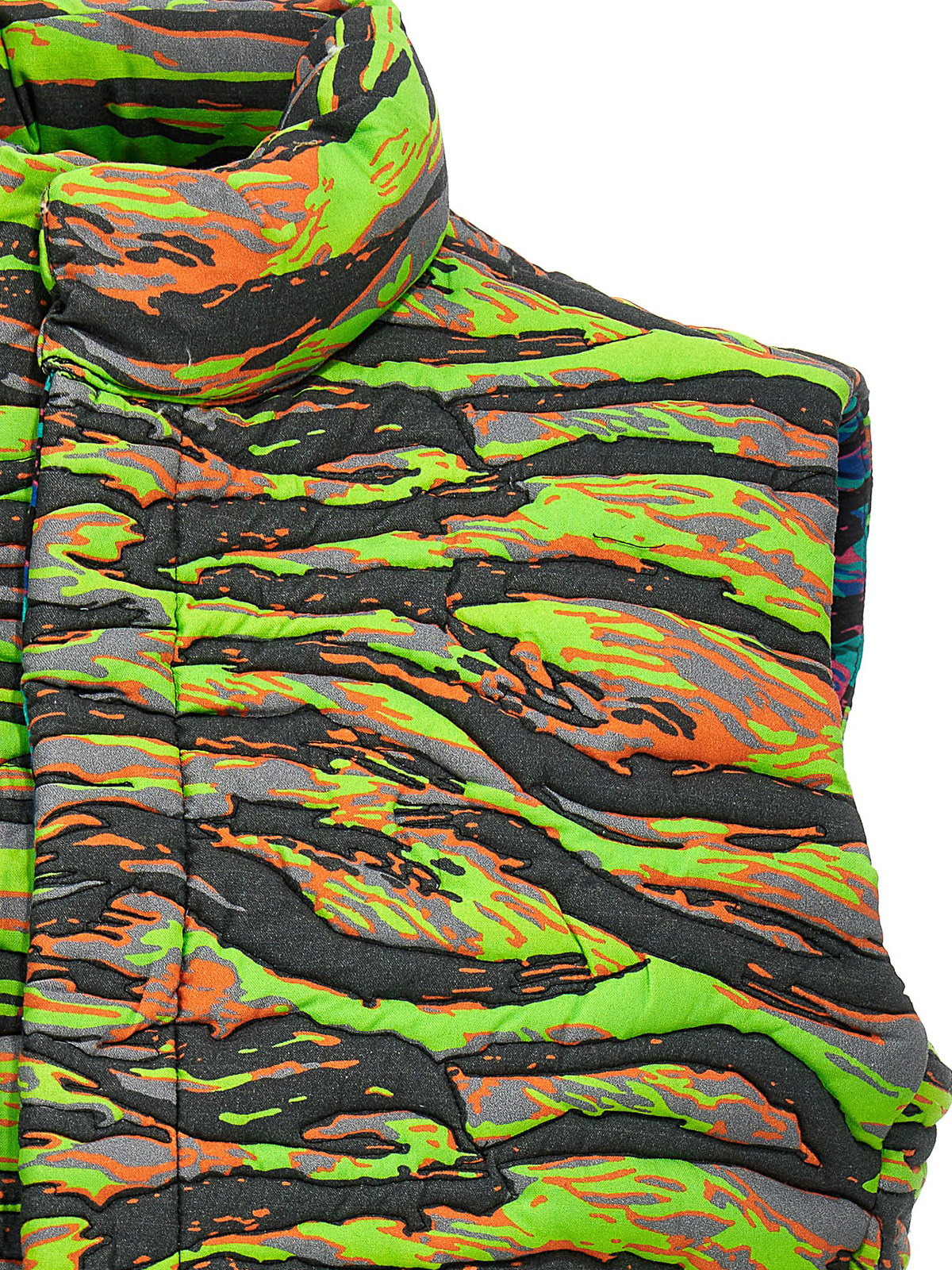 Shop Erl Camouflage Vest In Multicolour