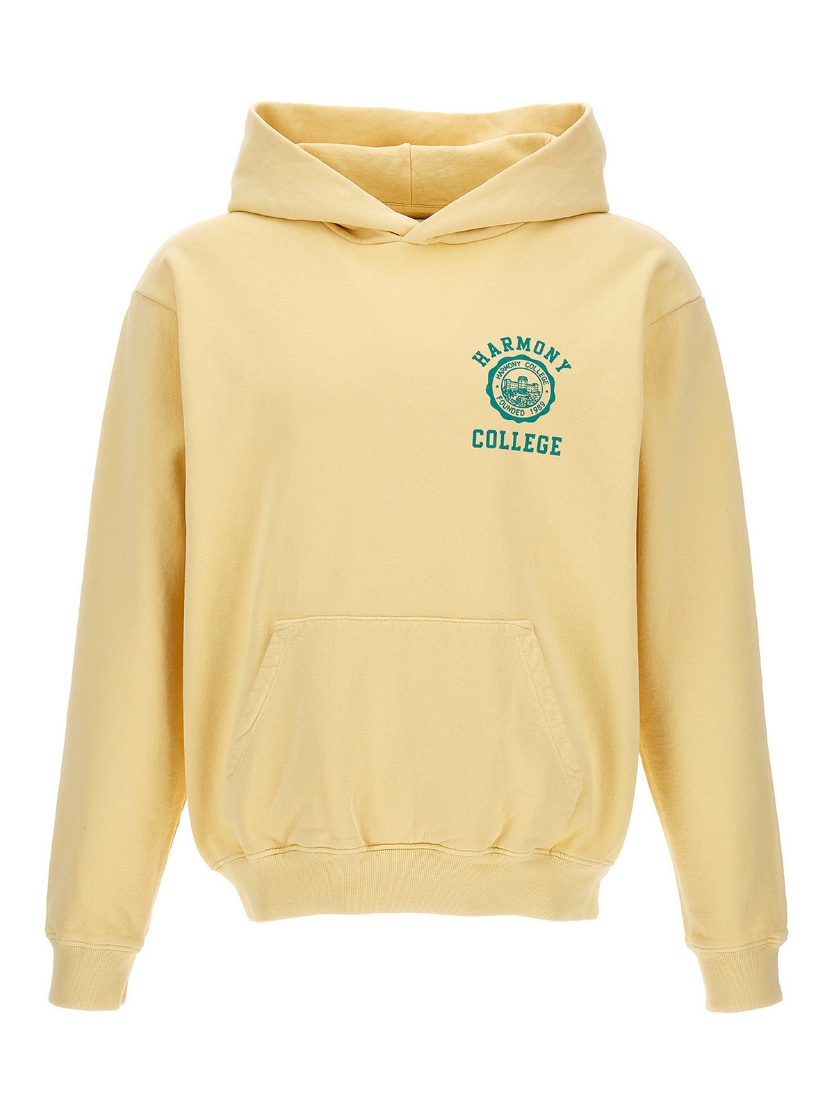 Shop Harmony Sany College Emblem Hoodie In Yellow