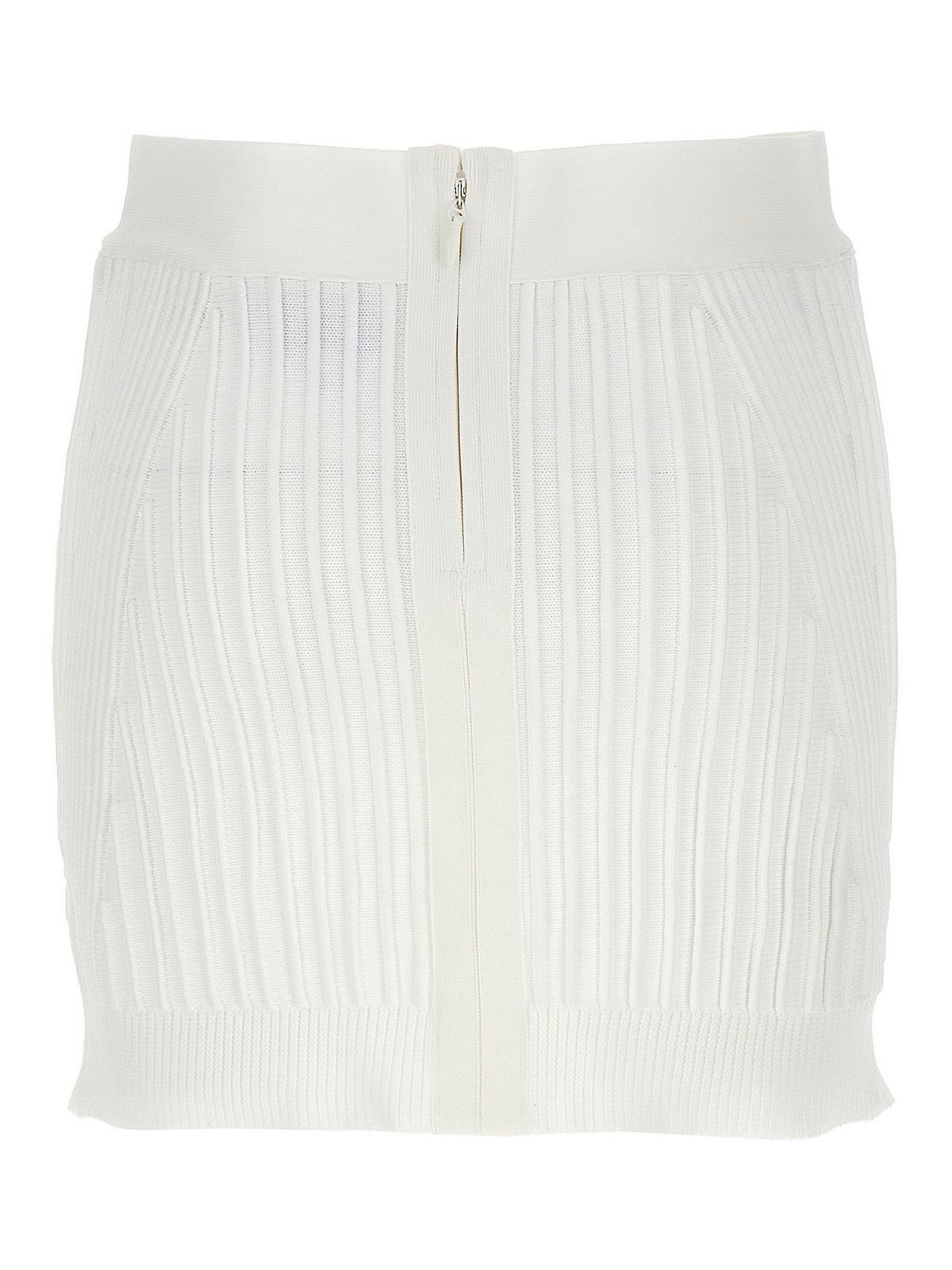 Shop Herve Leger Mini Skirt In White