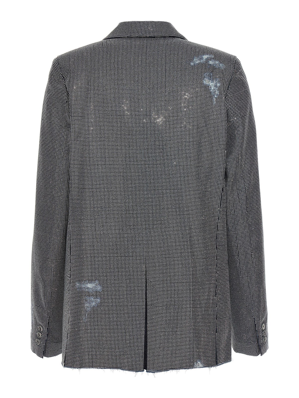 Shop Jw Anderson Used Sequin Denim Blazer Jacket In Blue