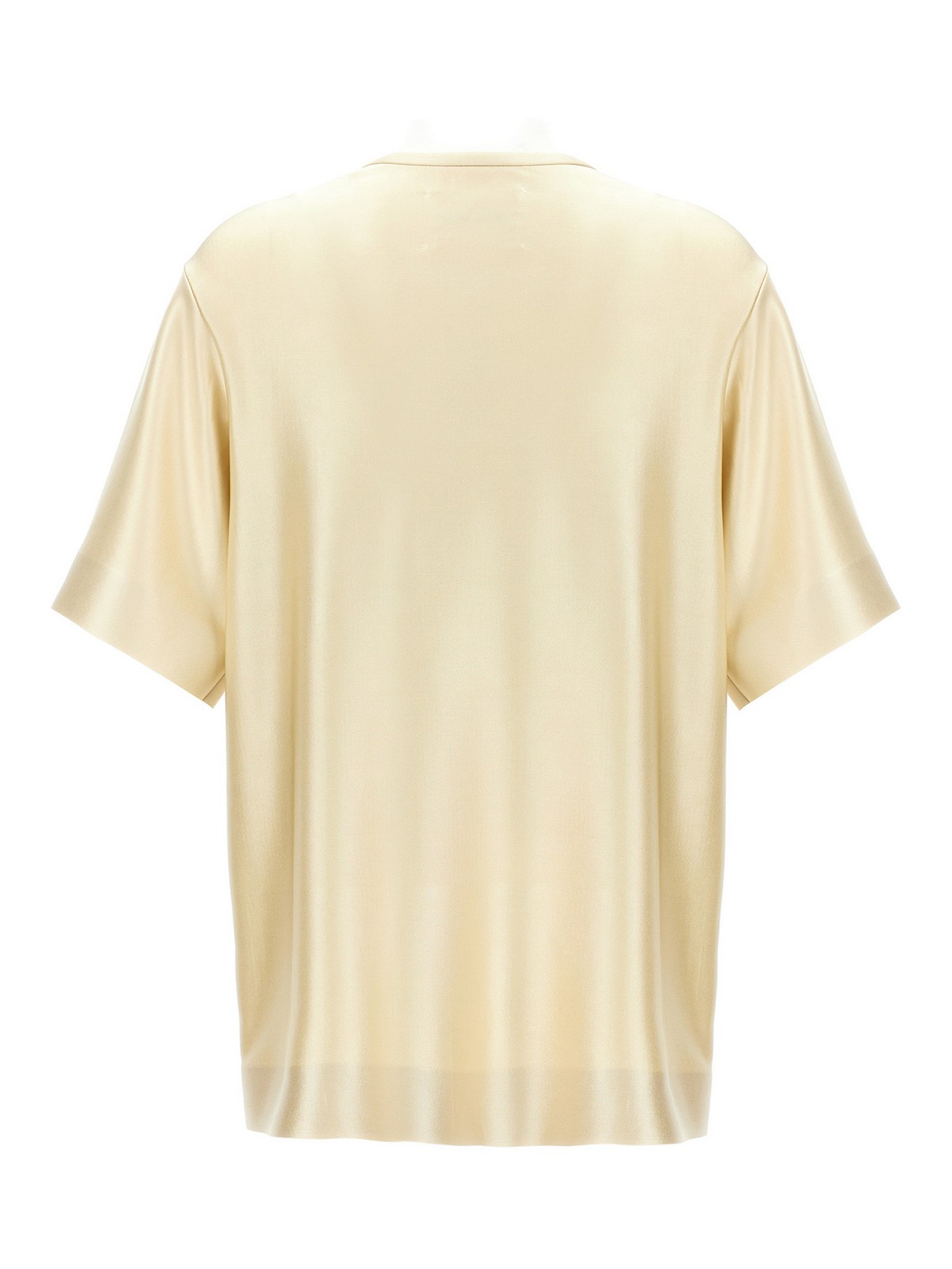 Shop Jil Sander Laminated T-shirt In Dorado