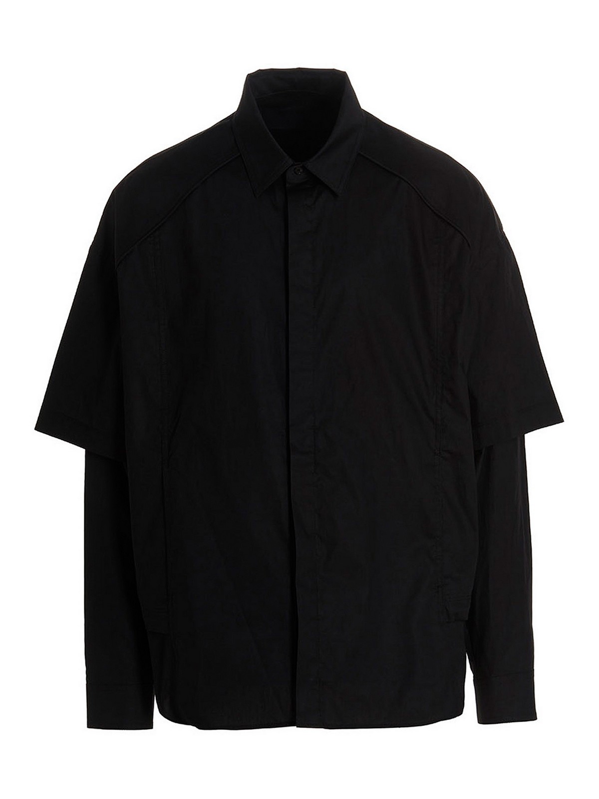 Juun J Multilayer shirt - Black - Men | JC3364P035 | thebs.com