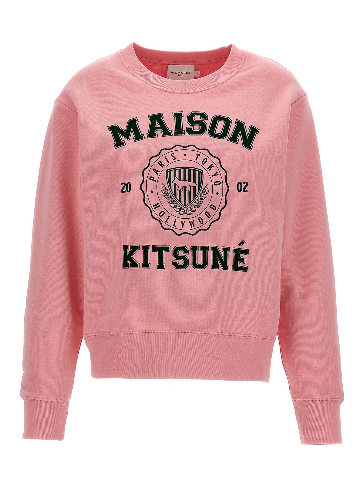 Shop Maison Kitsuné Varisity Sweatshirt In Nude & Neutrals