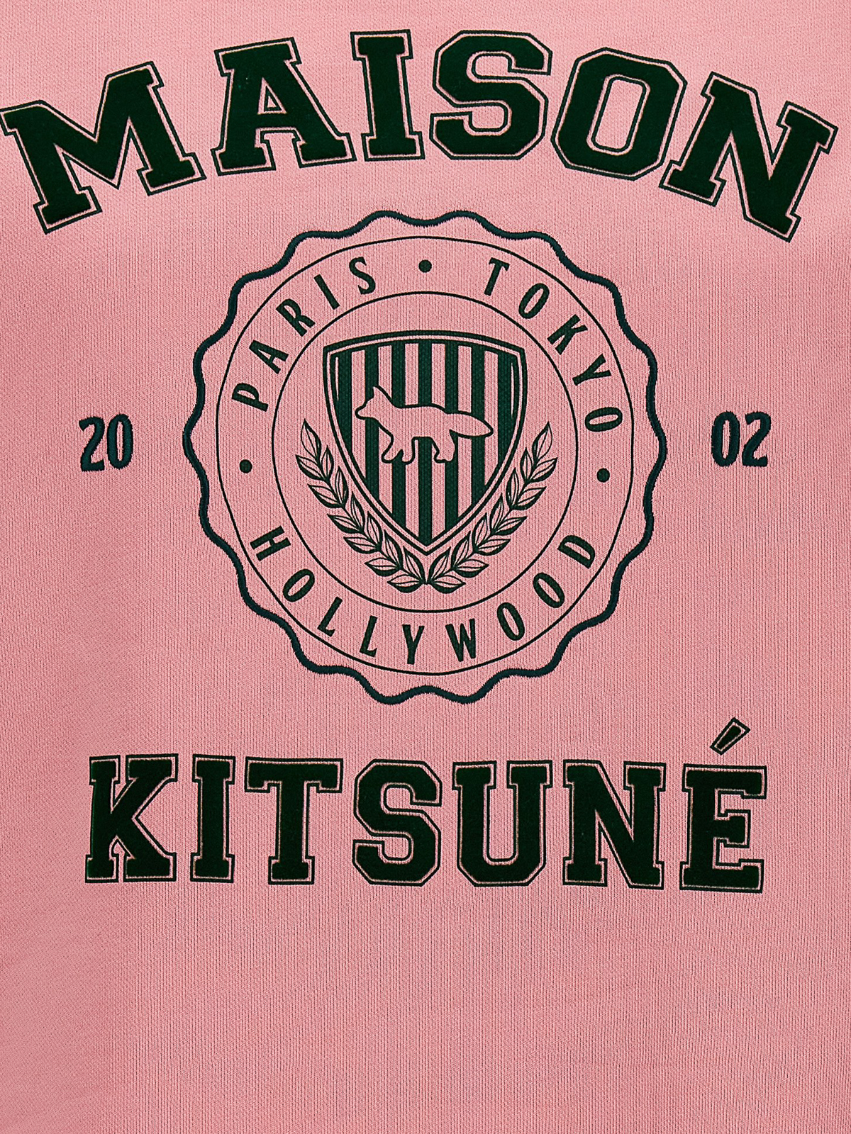 Shop Maison Kitsuné Varisity Sweatshirt In Nude & Neutrals