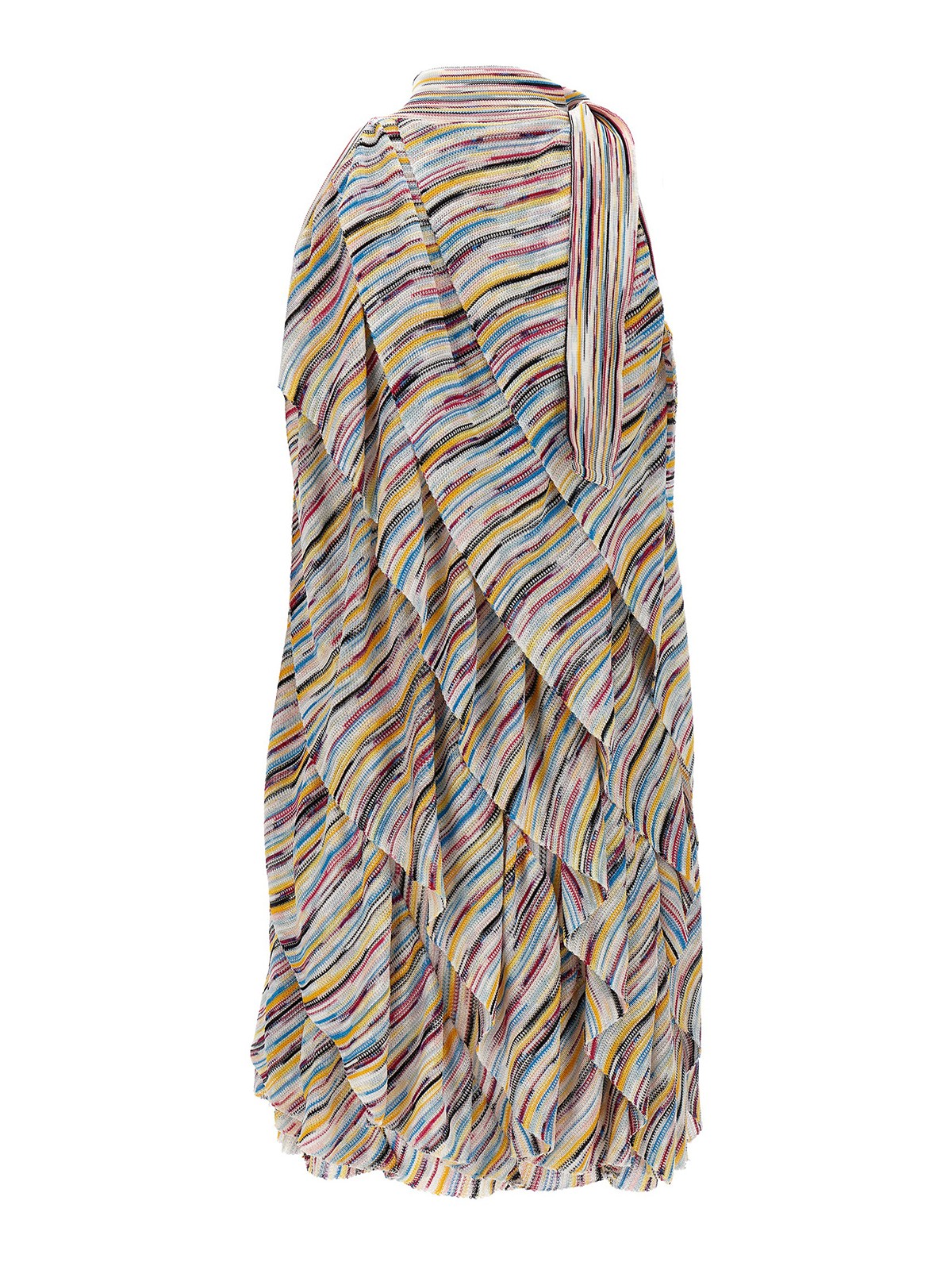 Shop Missoni Flounced Dress In Multicolour