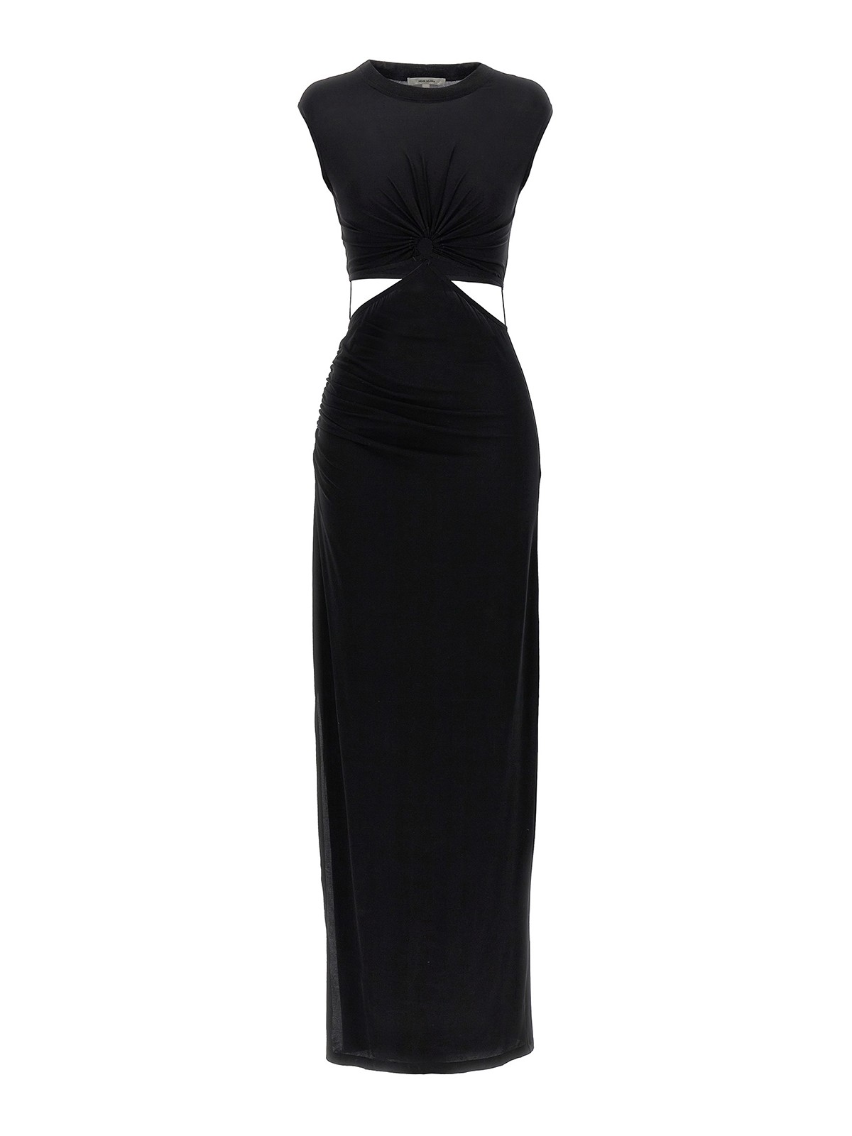 Nensi Dojaka Sleeveless Maxi Dress With Key Hole In Black