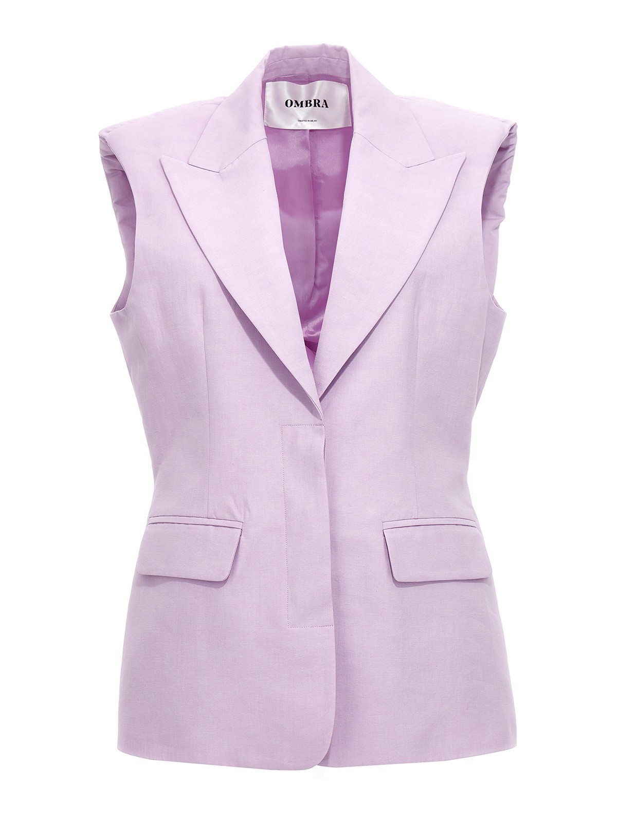 Shop Ombra Milano N4 Blazer Jacket In Purple
