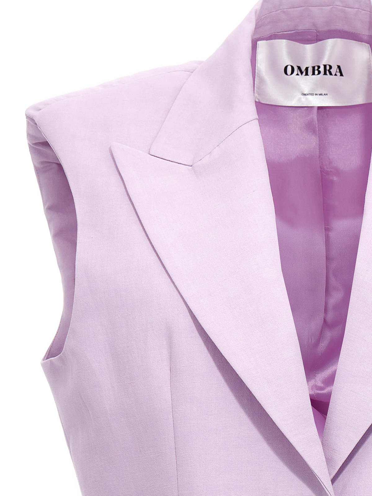 Shop Ombra Milano N4 Blazer Jacket In Purple