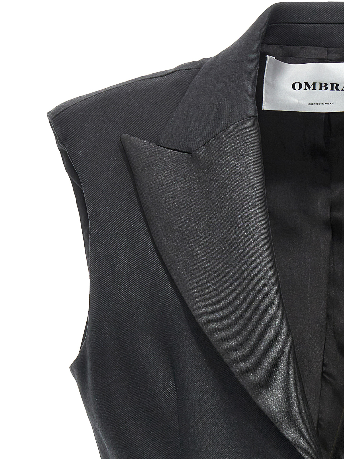 Shop Ombra Milano Chaleco - Negro In Black