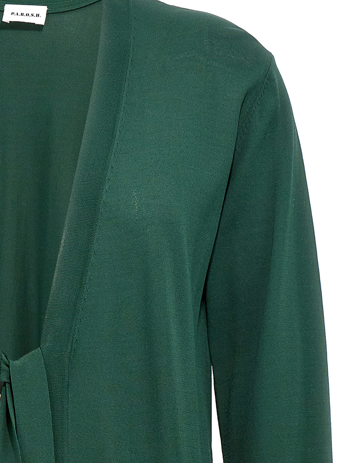 Shop P.a.r.o.s.h Roux Cardigan In Green
