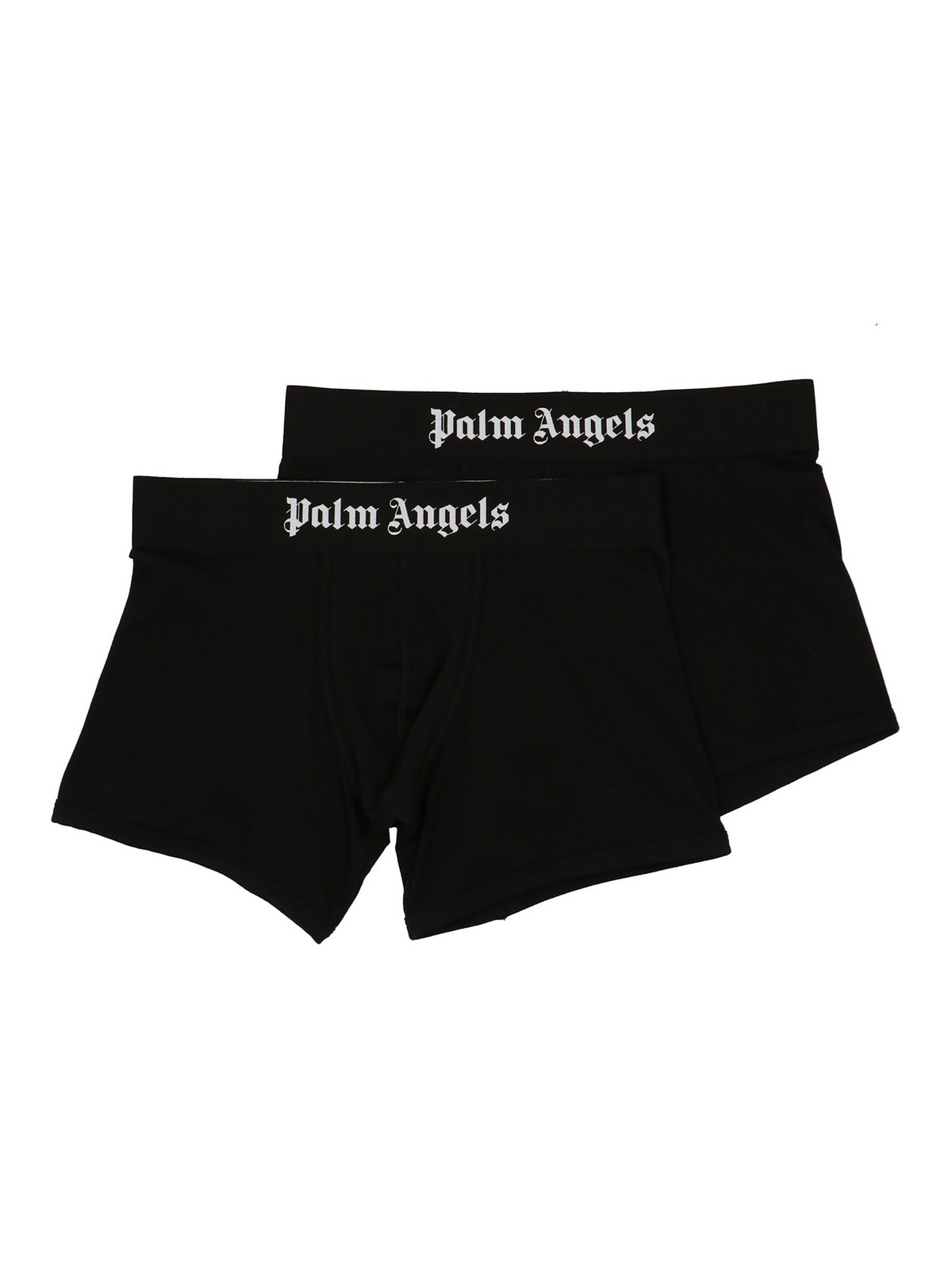 Shop Palm Angels 2-boxer Logo Pack In White