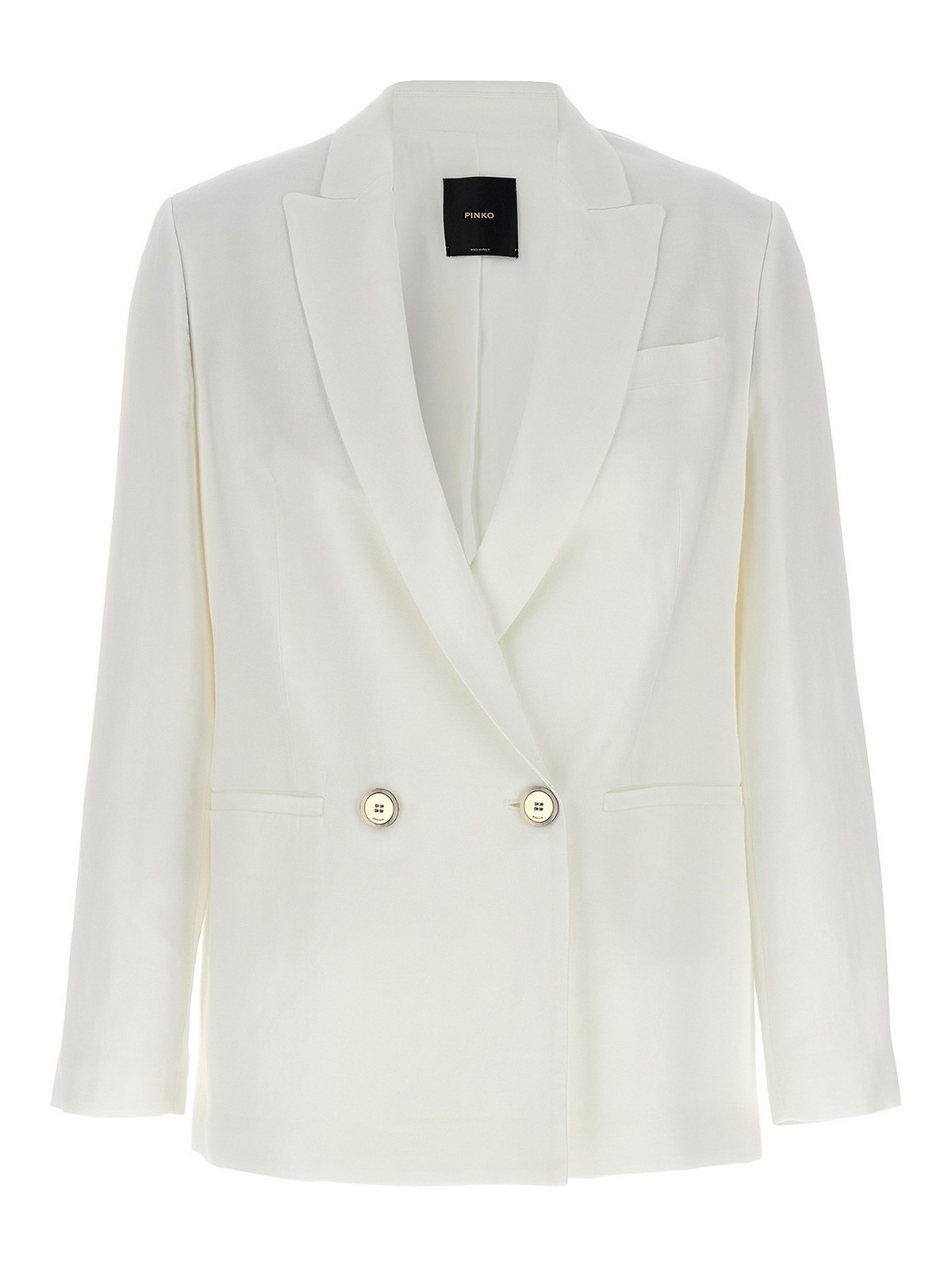 PINKO tailored draped blazer - White