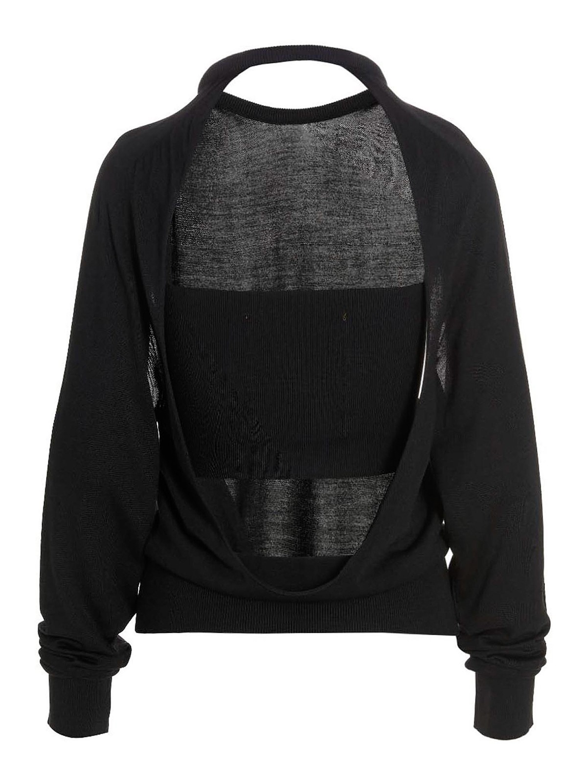 Shop Ramael Cut Out Insert Top Sweater In Negro