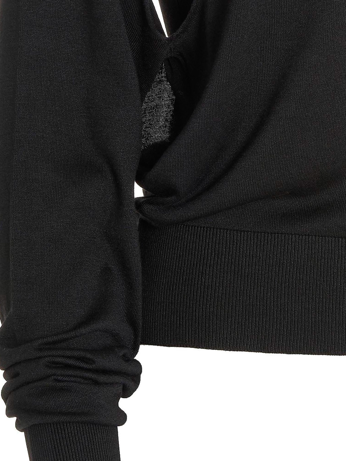 Shop Ramael Cut Out Insert Top Sweater In Negro