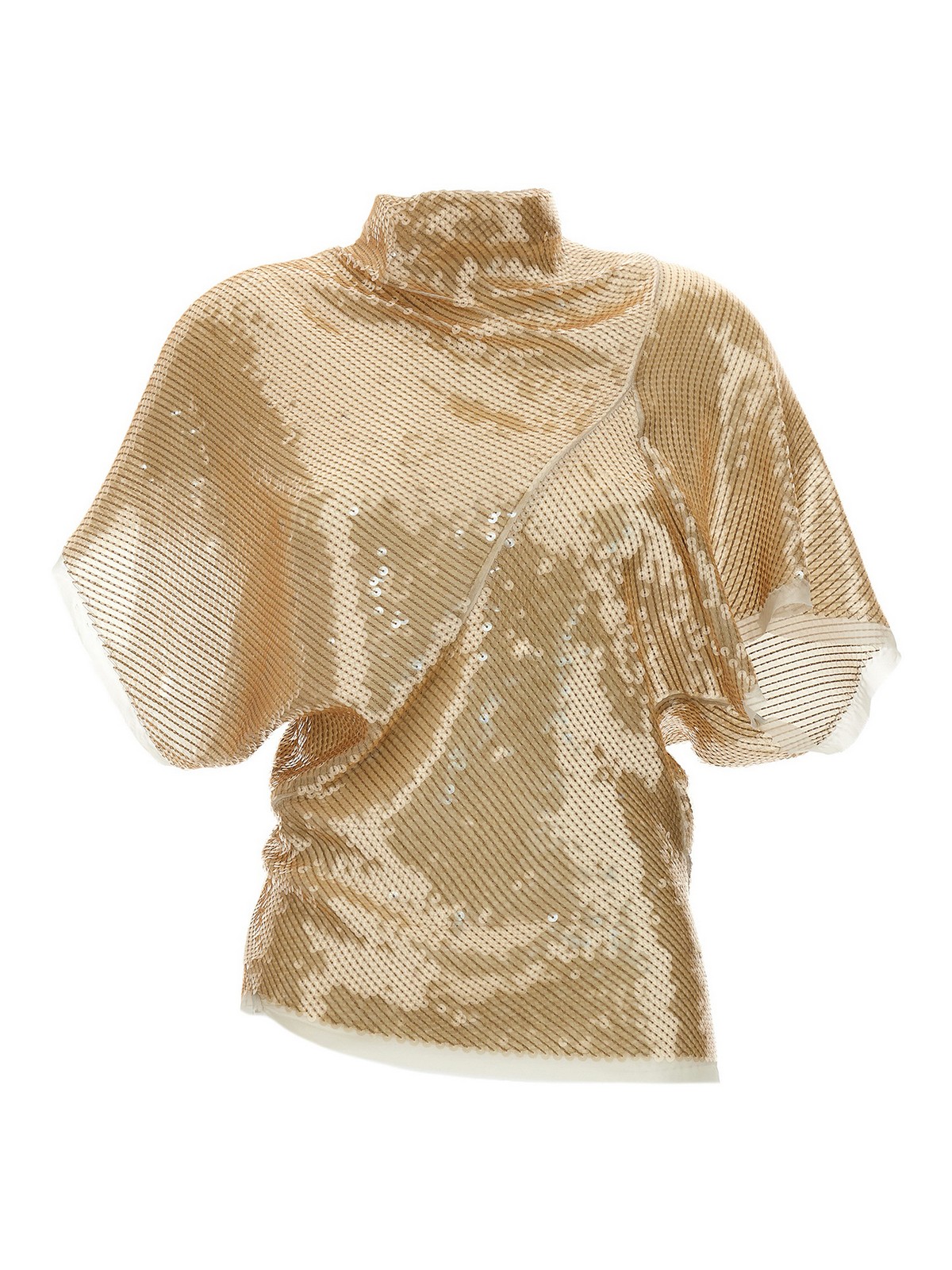 Shop Rick Owens Top - Beis In Gold