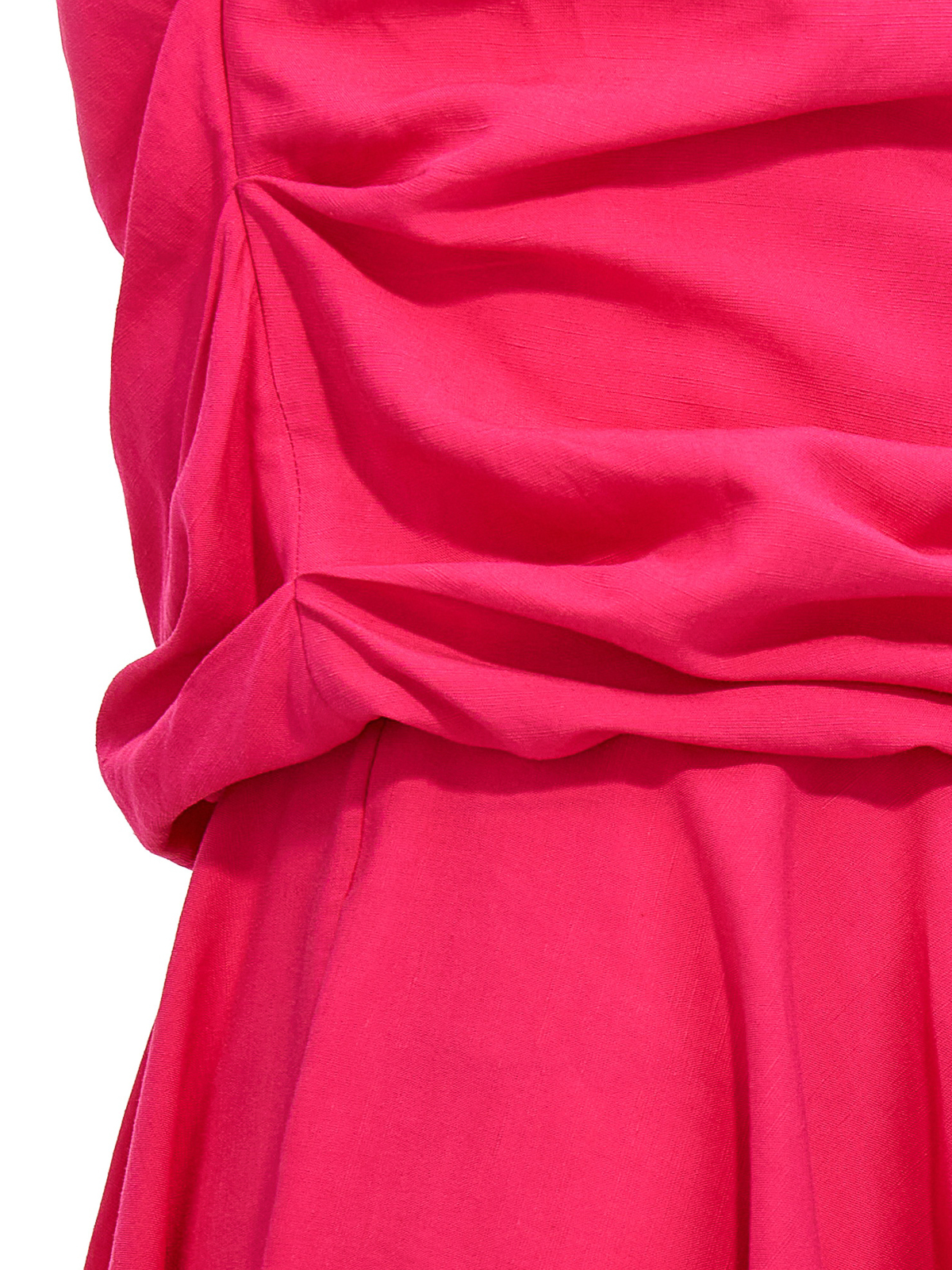 Shop Rochas Draping Neckline Dress In Multicolor