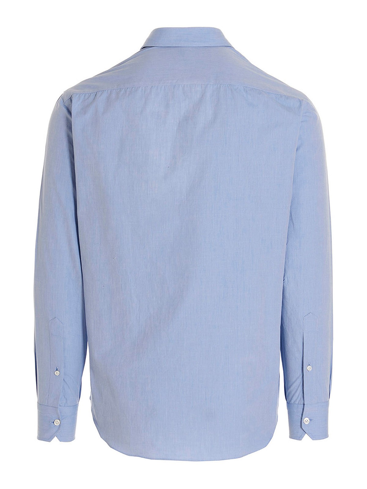 Shop Salvatore Piccolo Classic Collar Shirt In Azul Claro
