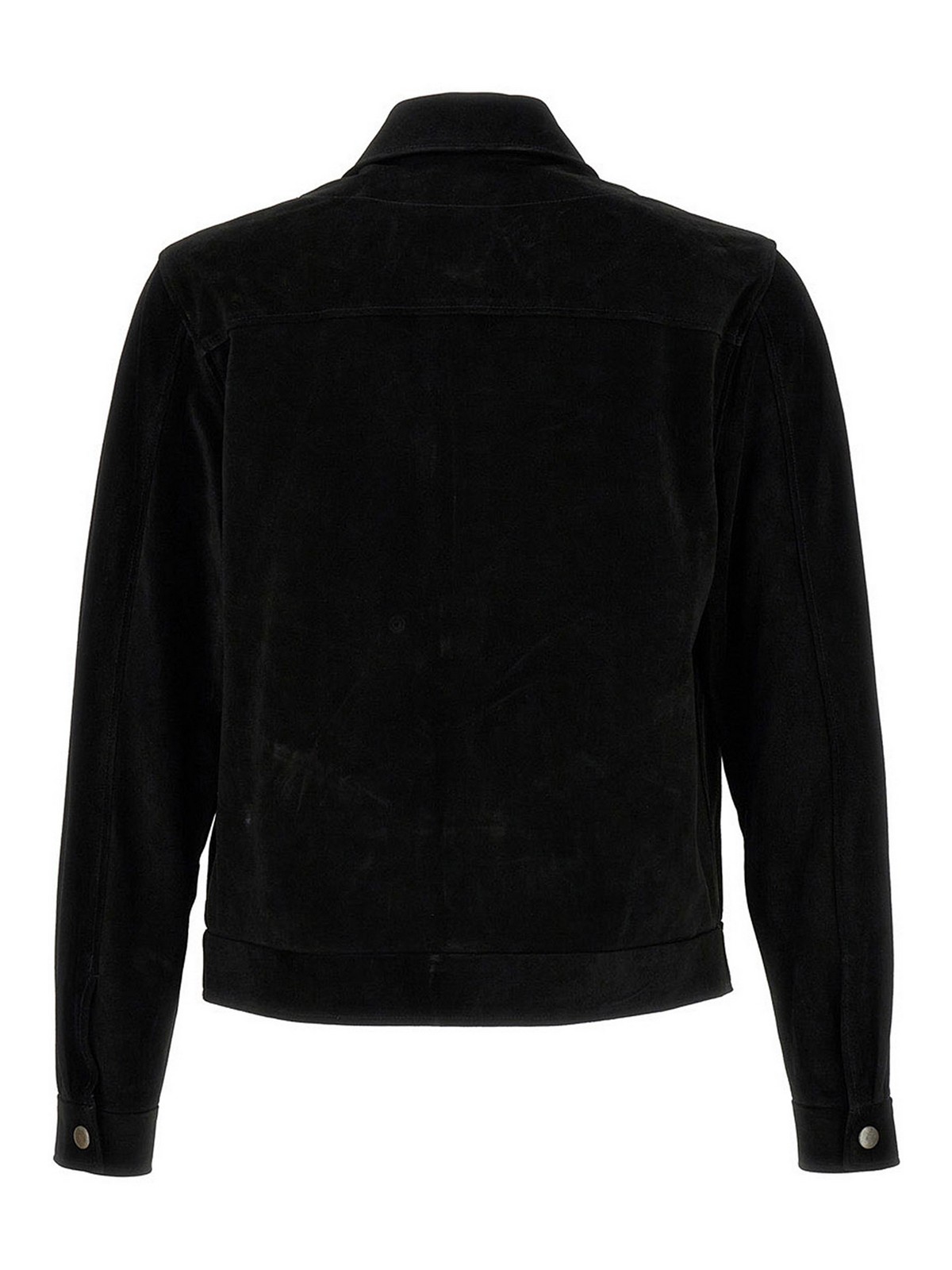 Séfr enzo jacket - Black - Men|SS23ENZOBLACKSUEDE | thebs.com