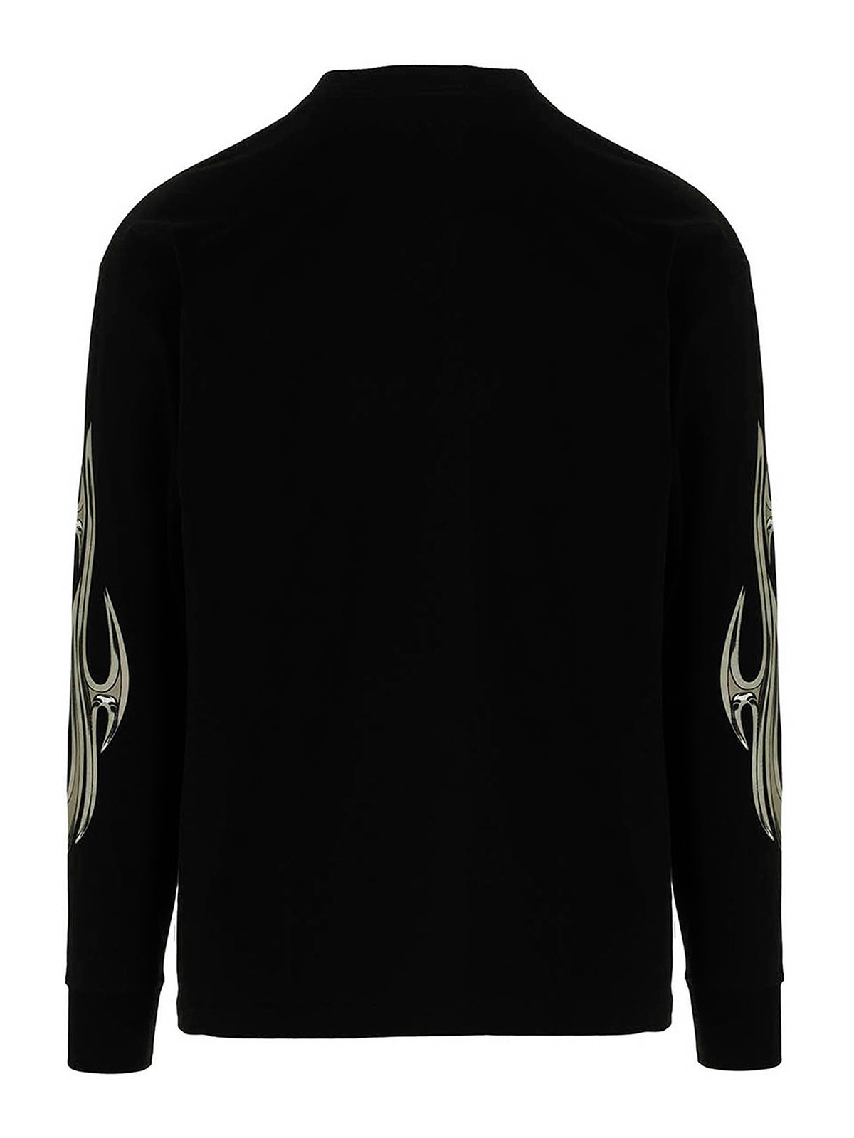 Shop Stampd Chrome Flame T-shirt In Black
