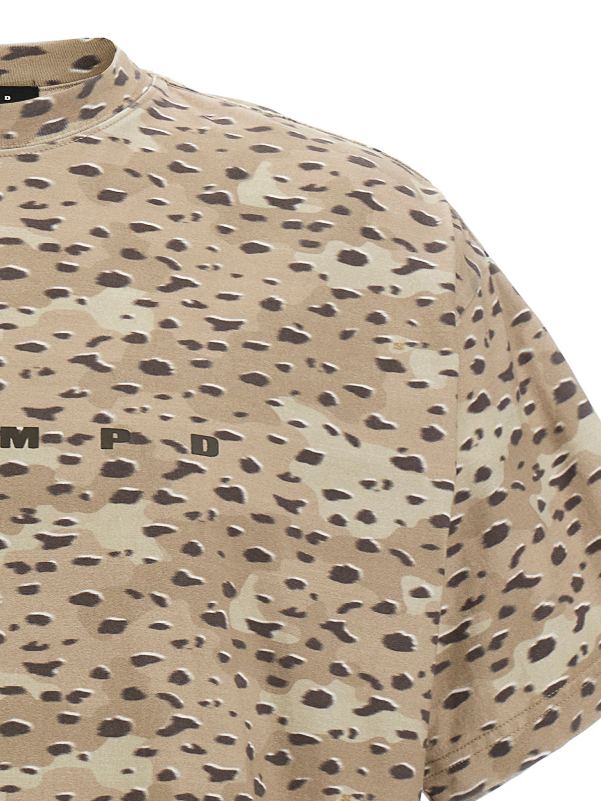 Shop Stampd Camo Leopard T-shirt In Beige