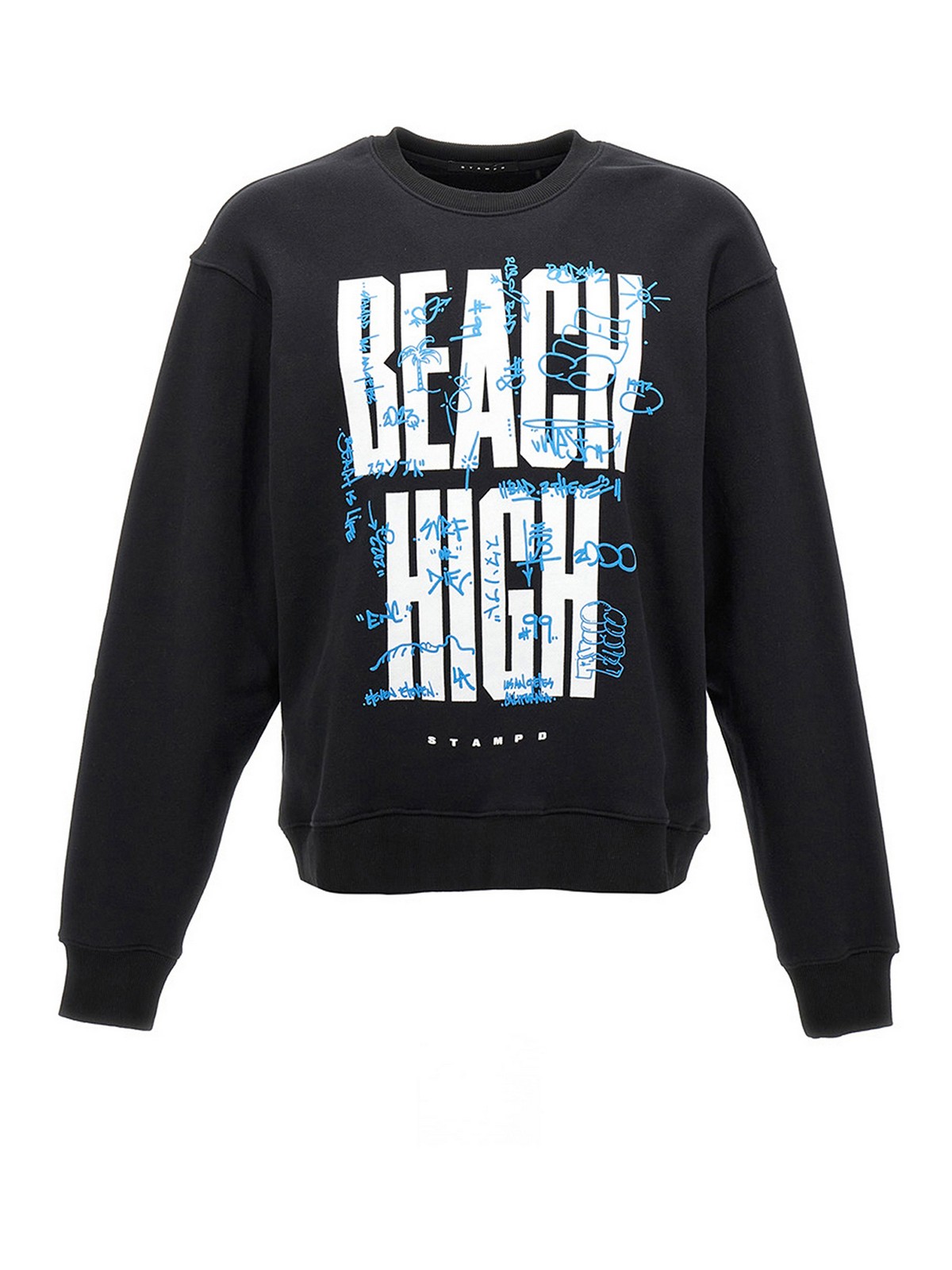 Shop Stampd Beach High Sweatshirt In Black