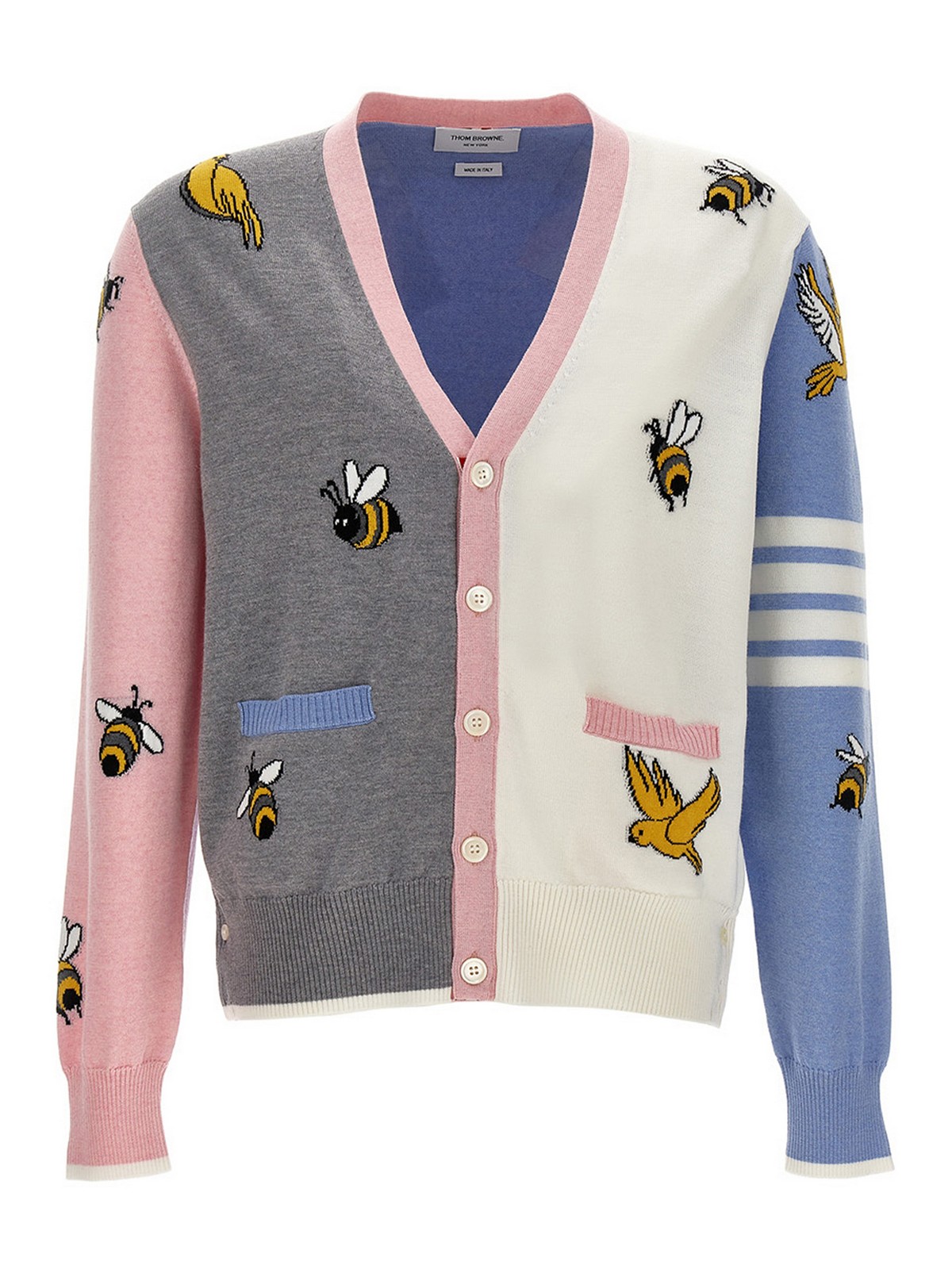 【送料&関税込】Thom Browne Cardigan With Birds And Bees Thom Browne Cardigan With Birds And Bees Inlays – BALTINI