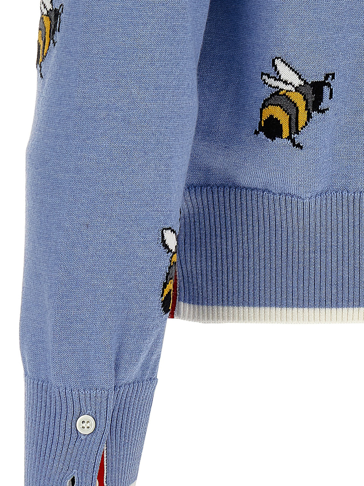 【送料&関税込】Thom Browne Cardigan With Birds And Bees Thom Browne Cardigan bird and bee - Multicolour