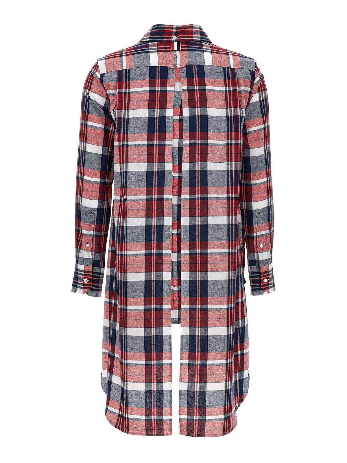 Shop Thom Browne Open Back Twisted Shirt In Multicolour
