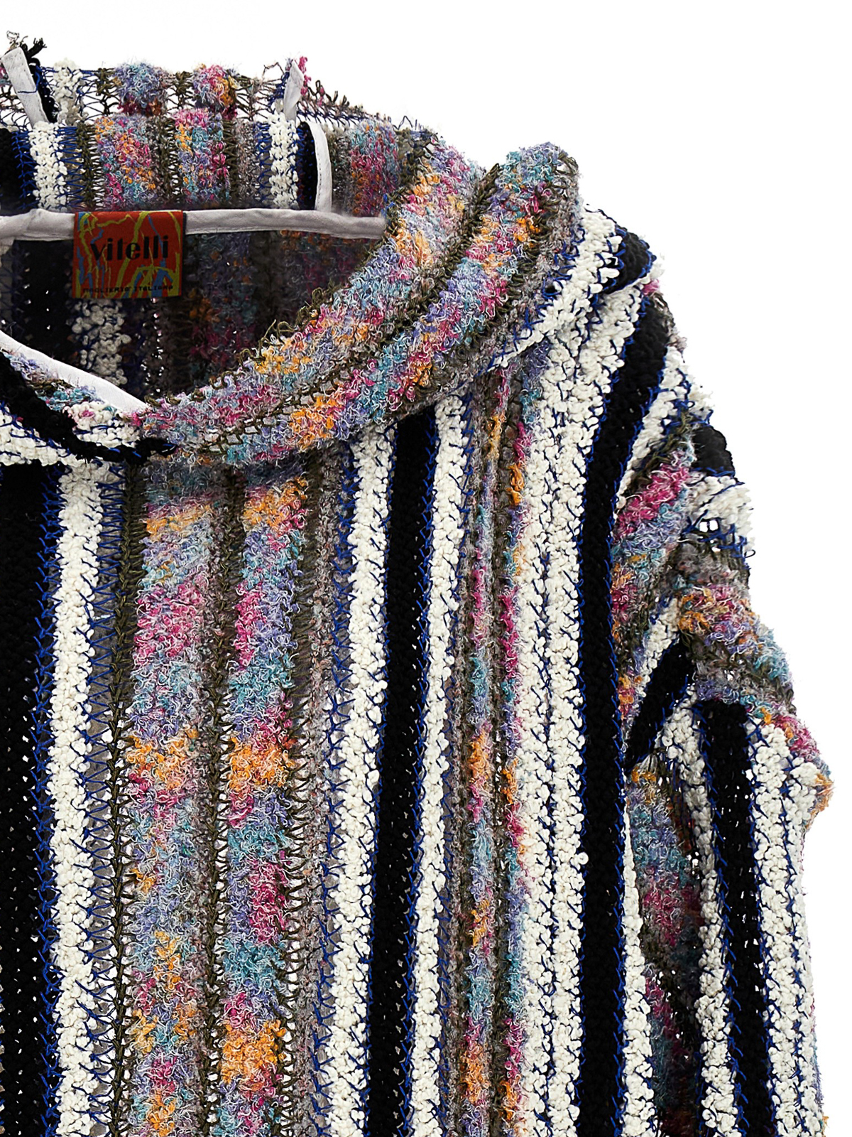 Shop Vitelli Wrap Monster Hooded Sweater In Multicolour