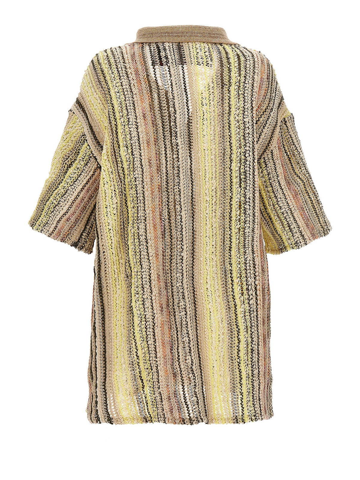 Shop Vitelli Jacquard Knit Polo Shirt In Multicolour