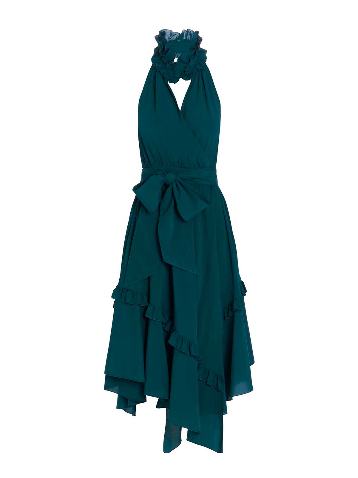 Alexandre Vauthier Ruffles dress - Green|221DR1600PRUSSIANBLUE Alexandre Vauthier Ruffles dress - Green|221DR1600PRUSSIANBLUE