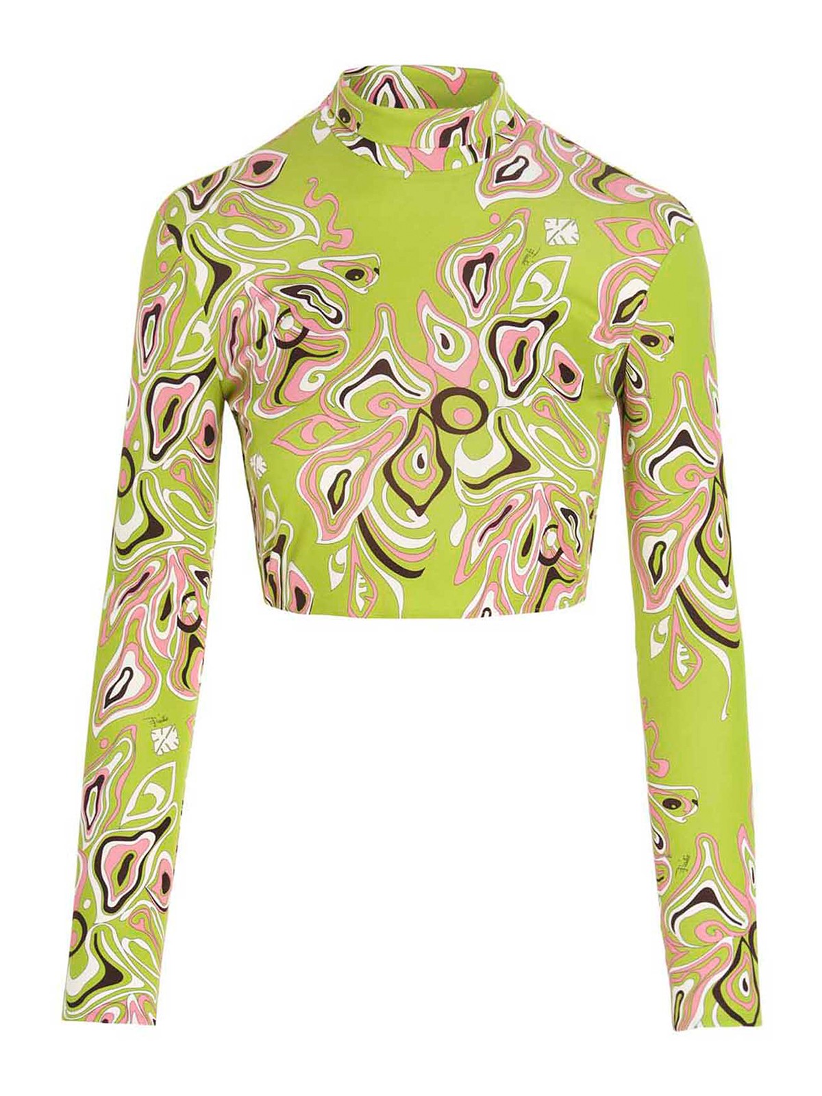 Emilio Pucci All over print top - Green - Women | 2HJM502H757013