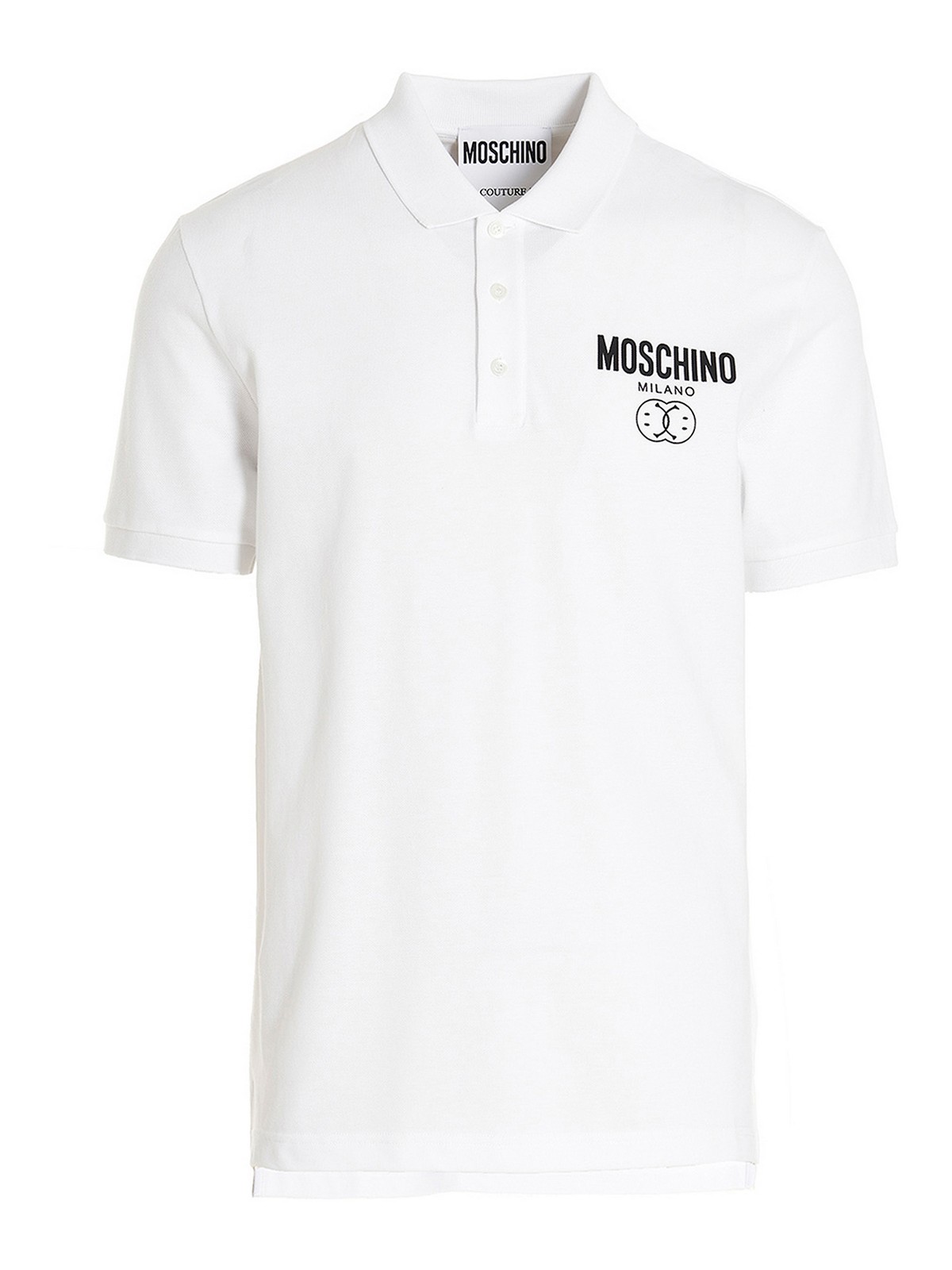 Shop Moschino Polo - Blanco In White