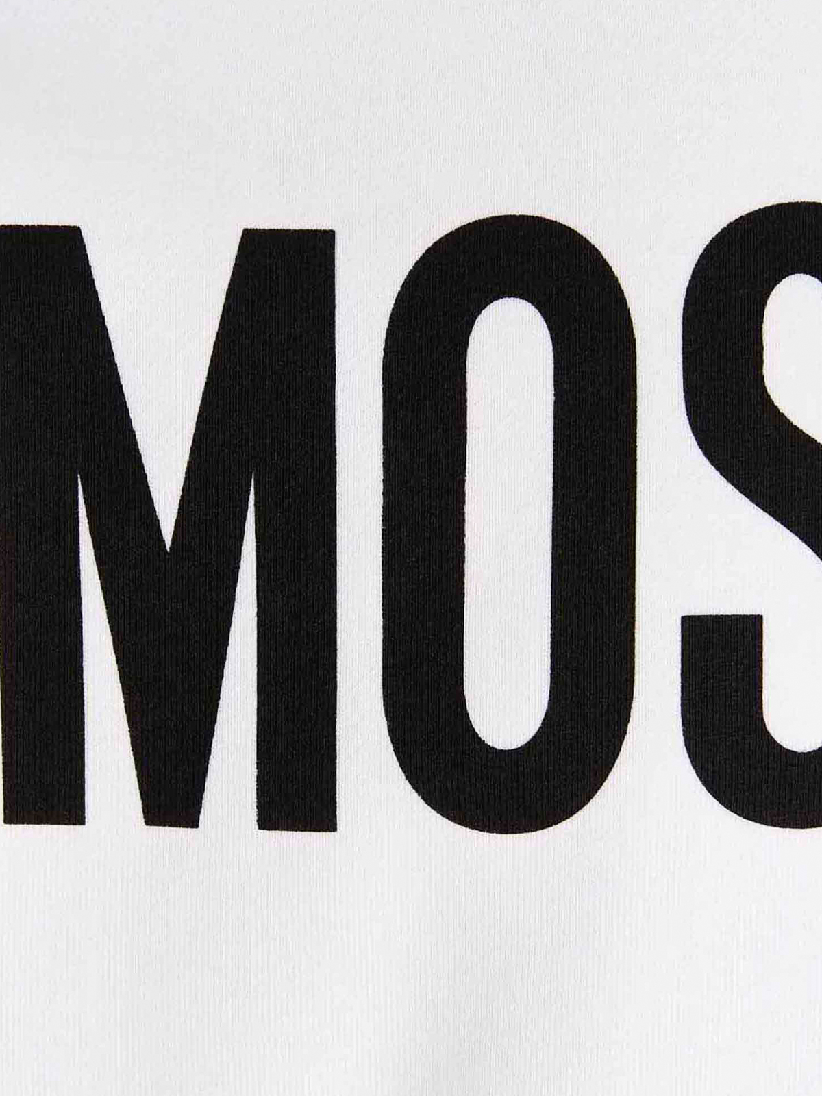 Shop Moschino Sweatshirt Maxi Logo In White
