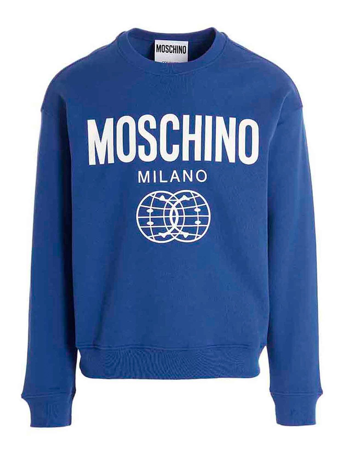 Moschino Maxi logo sweatshirt Blu Uomo 173320281297