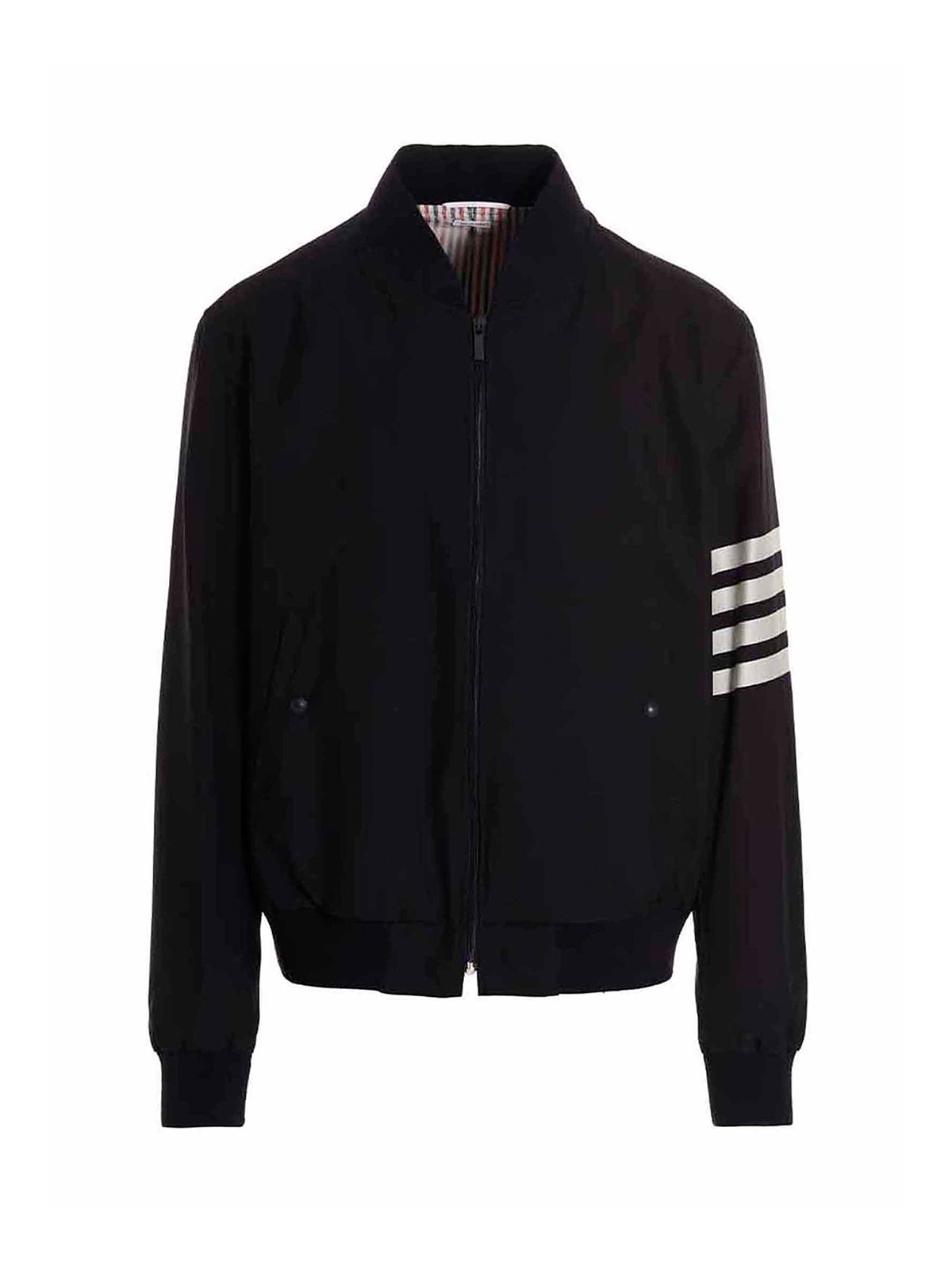 Shop Thom Browne Bomber In Azul