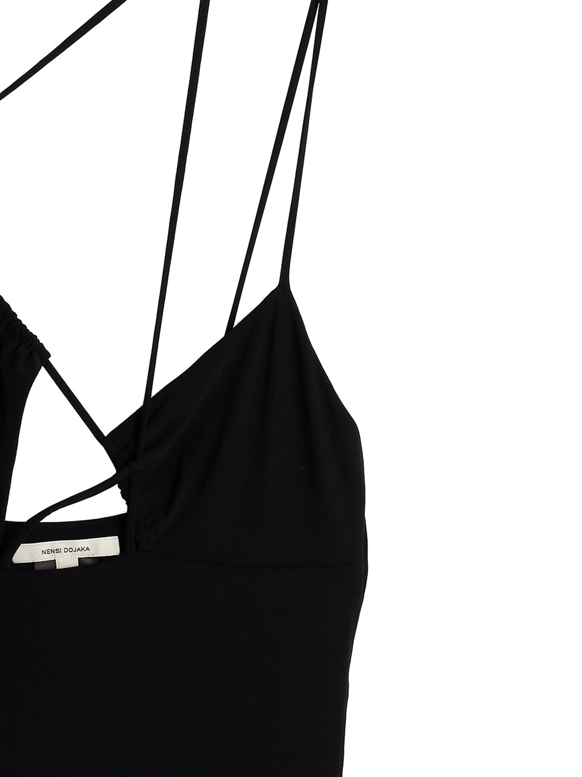 Nensi Dojaka Asymmetrical one-piece swimsuit | NDAW22ACC078BLACK Nensi Dojaka Asymmetrical one-piece swimsuit | NDAW22ACC078BLACK