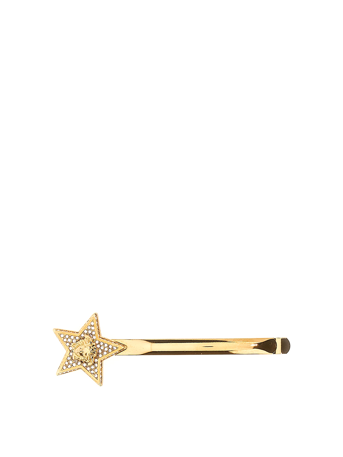 Shop Versace Hair Pin In Gold