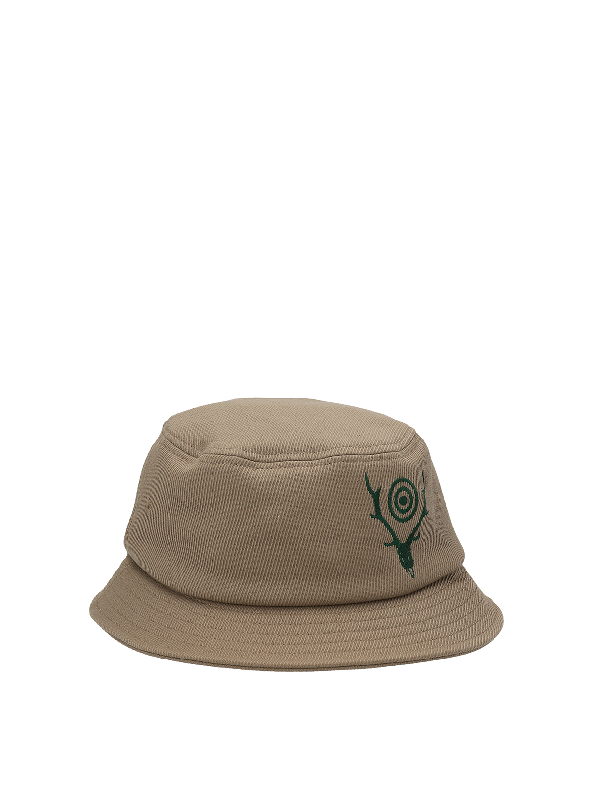 Shop South2 West8 Logo Embroidery Bucket Hat In Beige