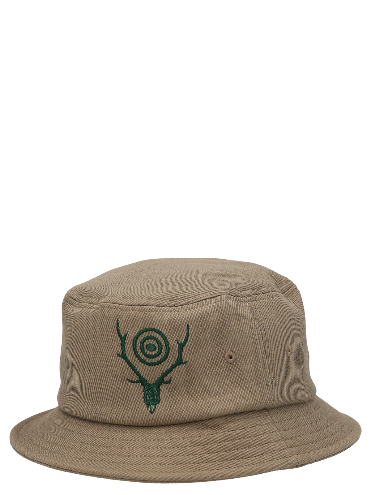 Shop South2 West8 Logo Embroidery Bucket Hat In Beige