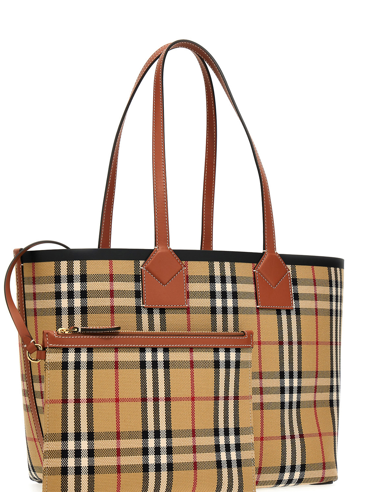 Shop Burberry London Shopping Bag In Brown