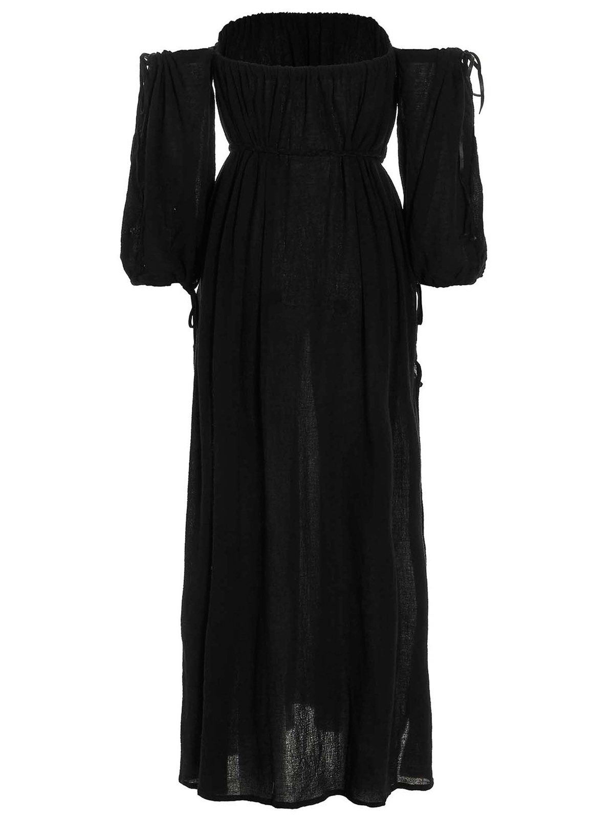 Shop Caravana Messenger Long Dress In Black