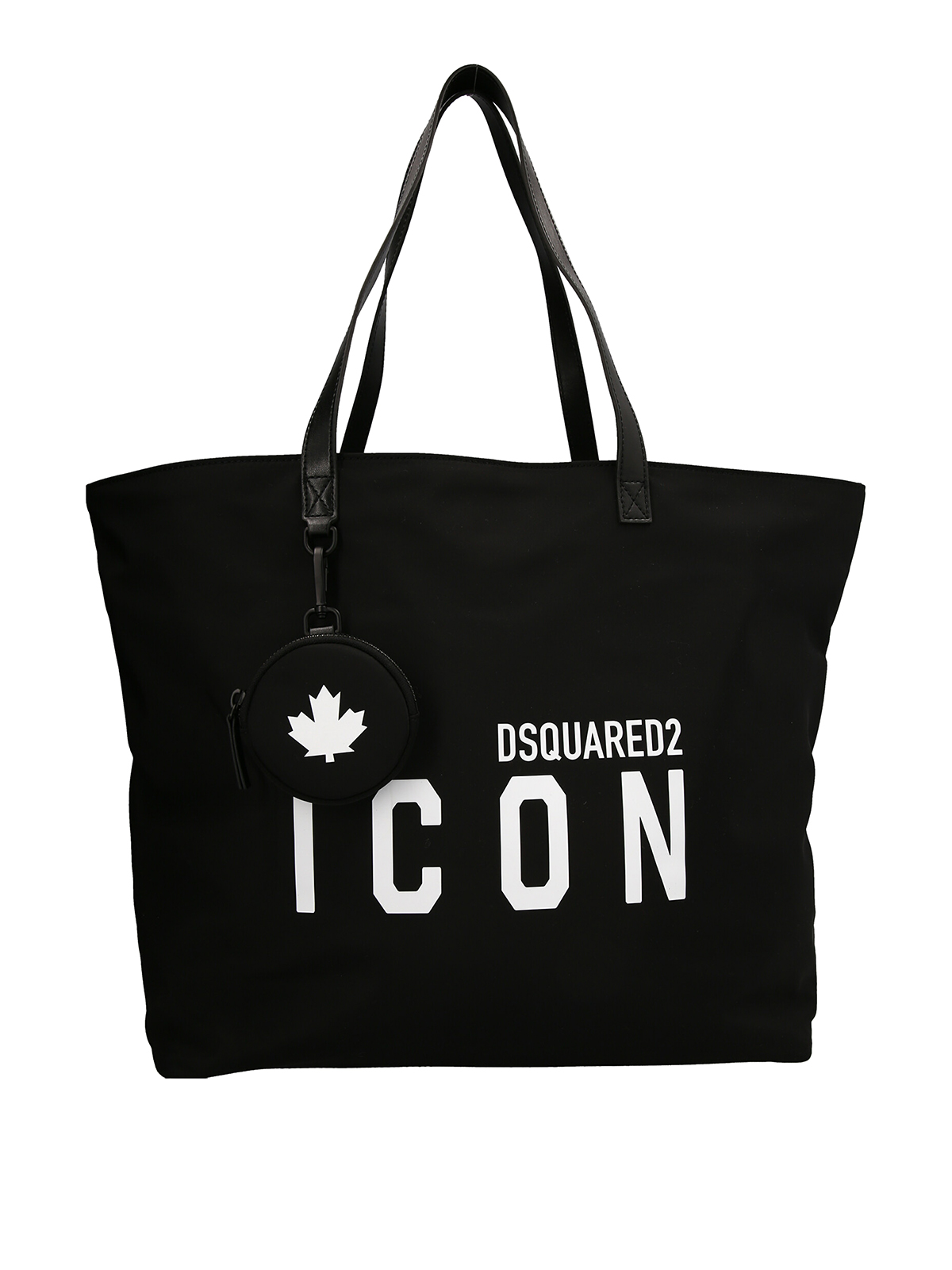 Dsquared2 Be Icon Shopping Bag In Black