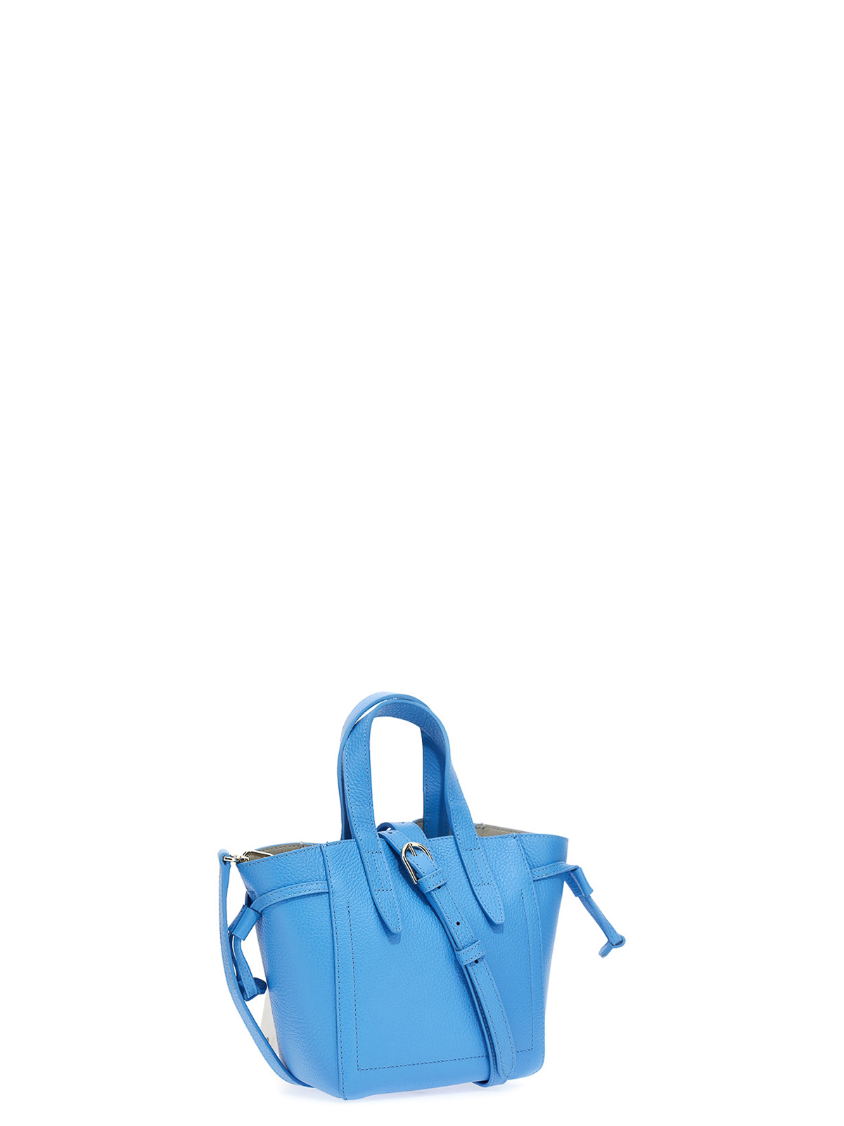 Shop Furla Net Handbag In Light Blue