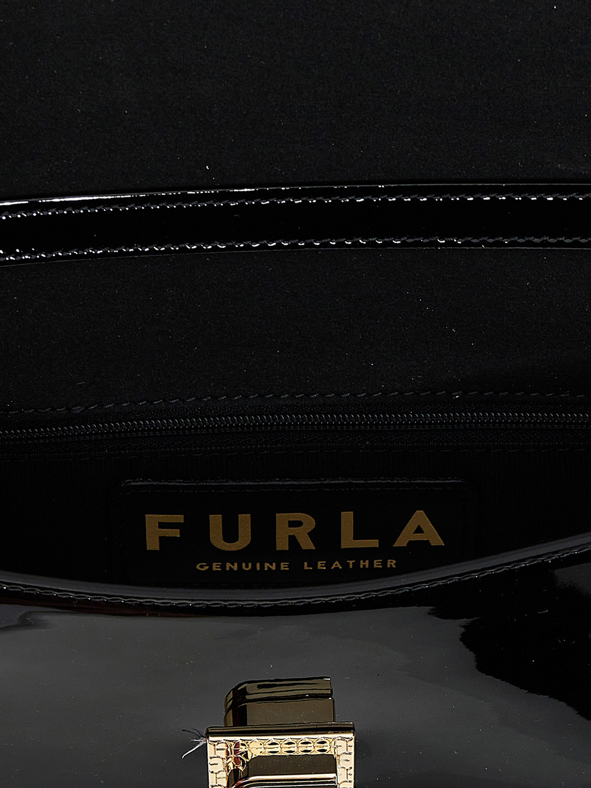 Shop Furla Zoe Small Shoulder Bag In Black