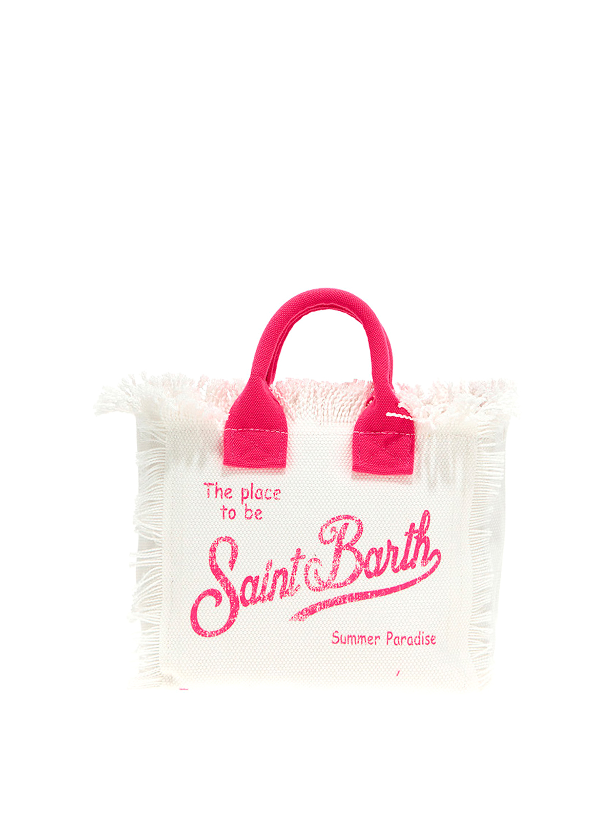 Mc2 Saint Barth Pink Vanity Canvas Shoulder Bag