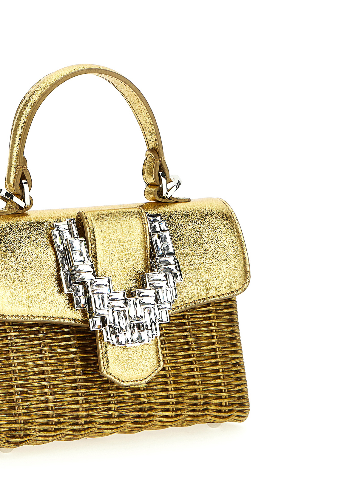 Rodo Pore-shaped Handbag Hand Bags in Metallic