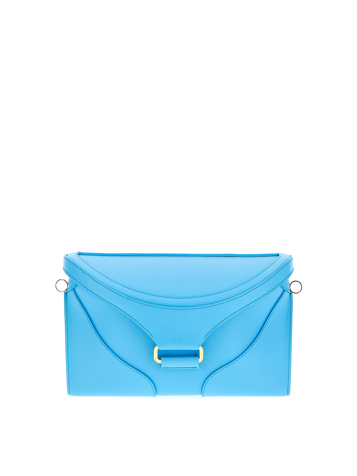 Rodo Clutch Bag With Shoulder Strap In Light Blue