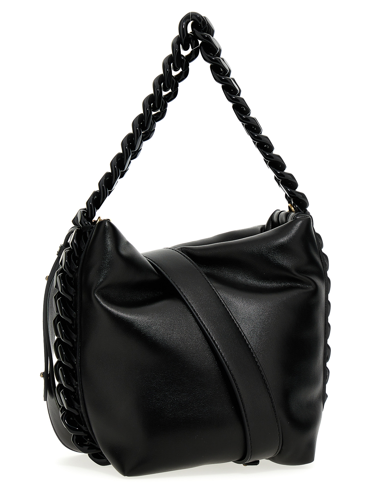 トートバッグ STELLA MCCARTNEY BLACK UPPEAL FRAYME SHOPPING BAG Women Black Frayme Tote Bag | Stella McCartney US